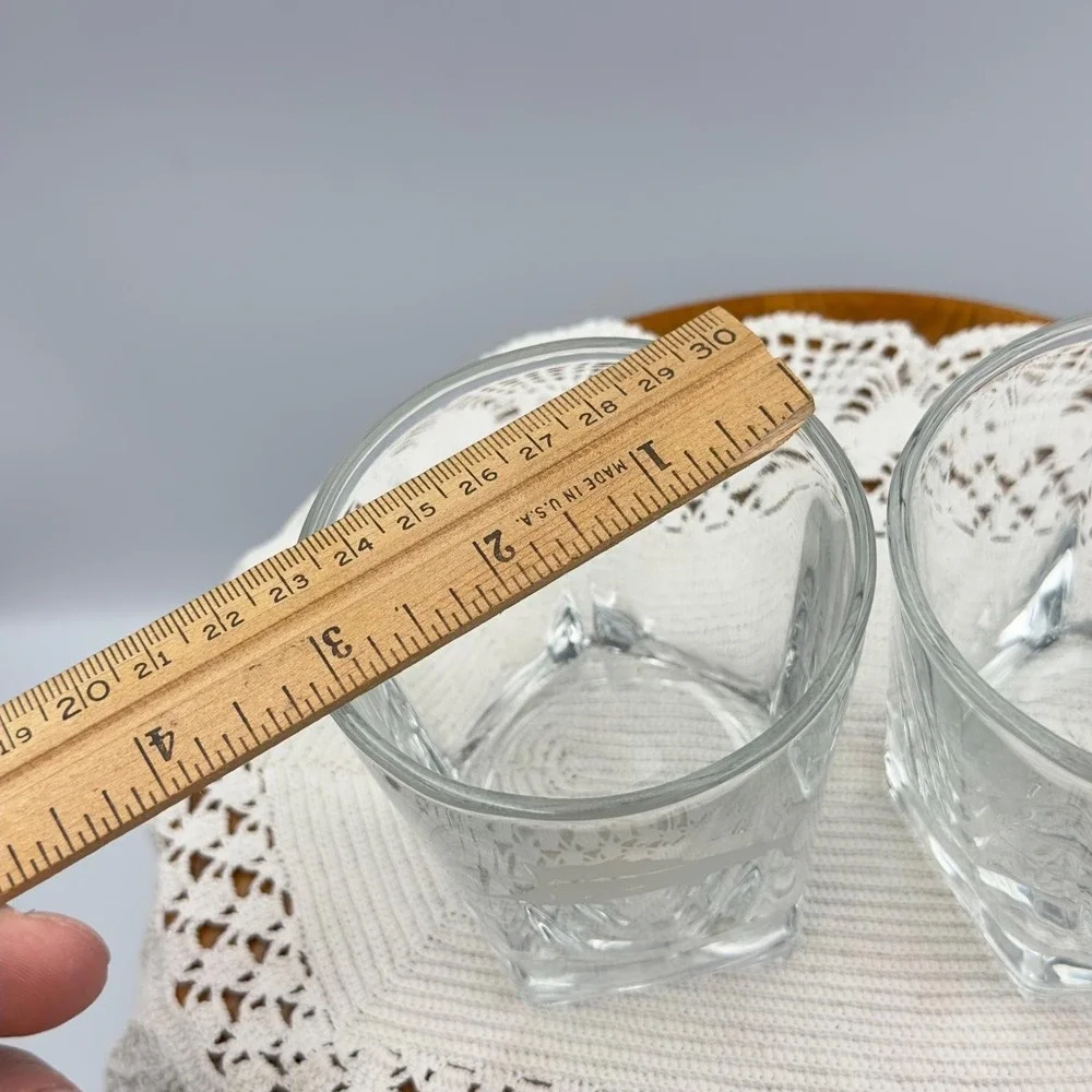 Set of 2 glasses Etched Swordfish Ocean Nautical Coastal
